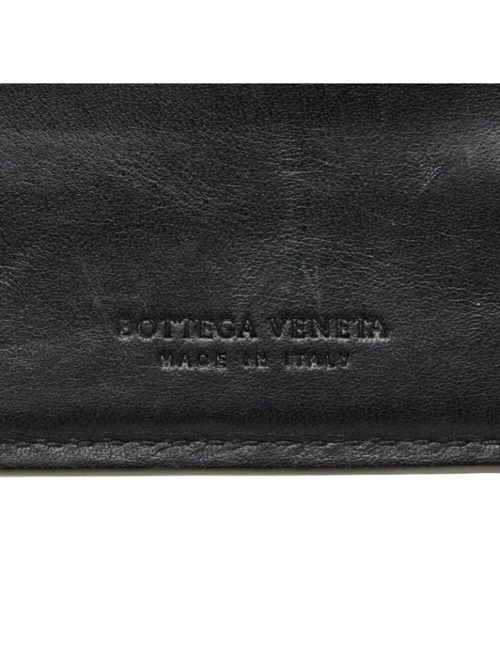 Bottega Veneta Intretchart Bifold Wallet Black Leather